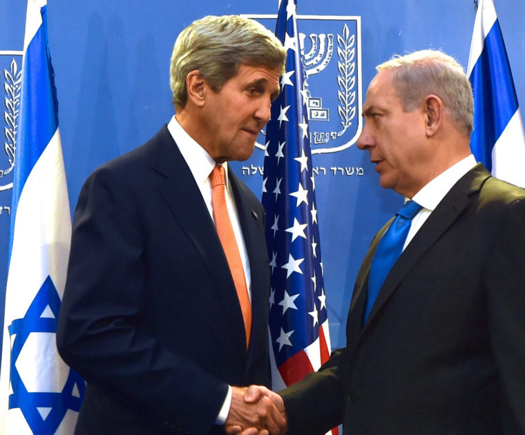 John Kerry and Benjamin Netanyahu July 2014