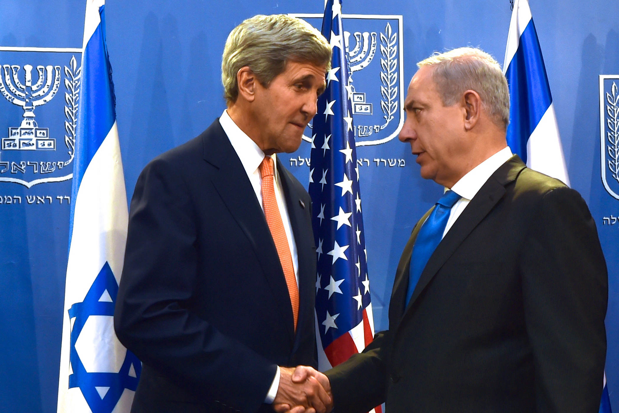 John Kerry and Benjamin Netanyahu July 2014