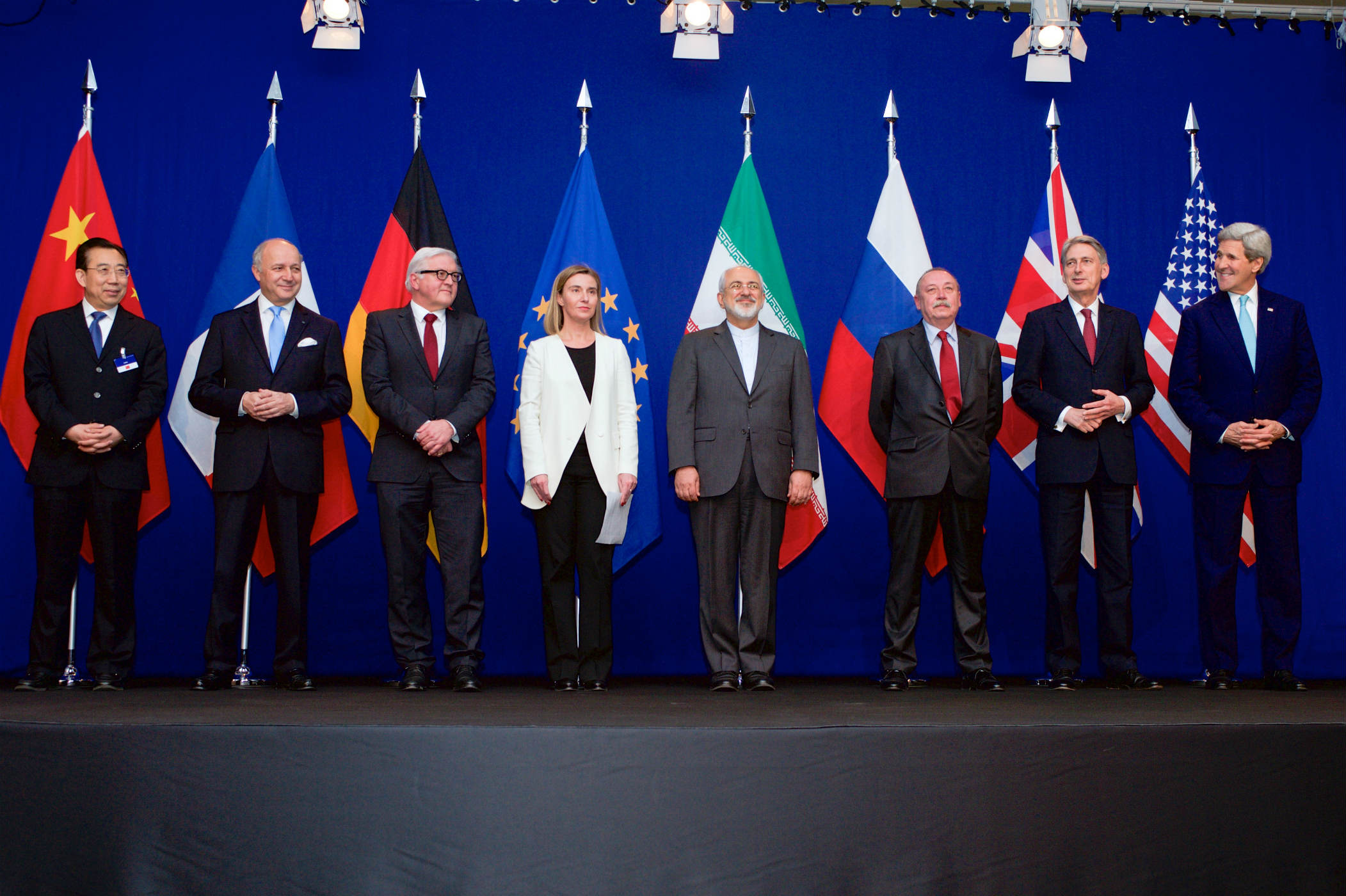 Negotiations about Iranian Nuclear Program the Ministers of Foreign Affairs and Other Officials of the P51 and Ministers of Foreign Affairs of Iran and EU in Lausanne