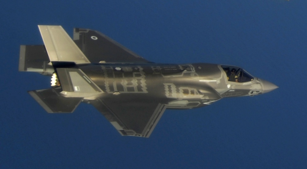 British F 35B in flight near Eglin AFB in May 2014 0