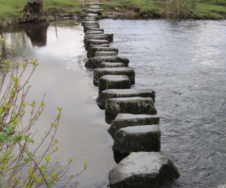 River Rothay stepping stones 120508w
