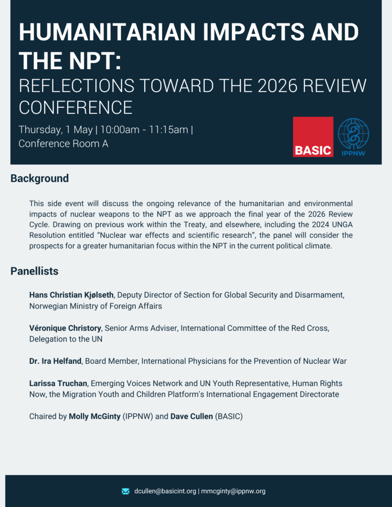 BASIC x IPPNW NPT 2025