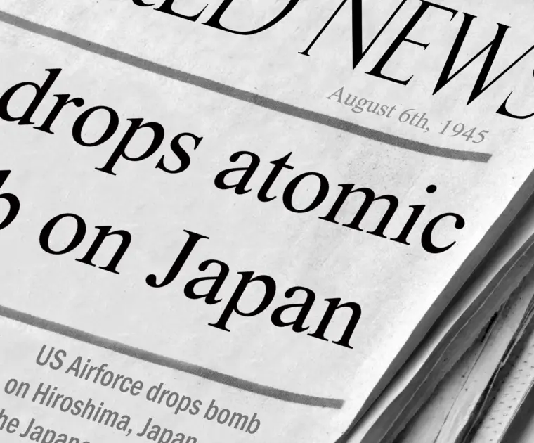 VistaCreate 14227375 stock photo us drops atomic bomb on japan