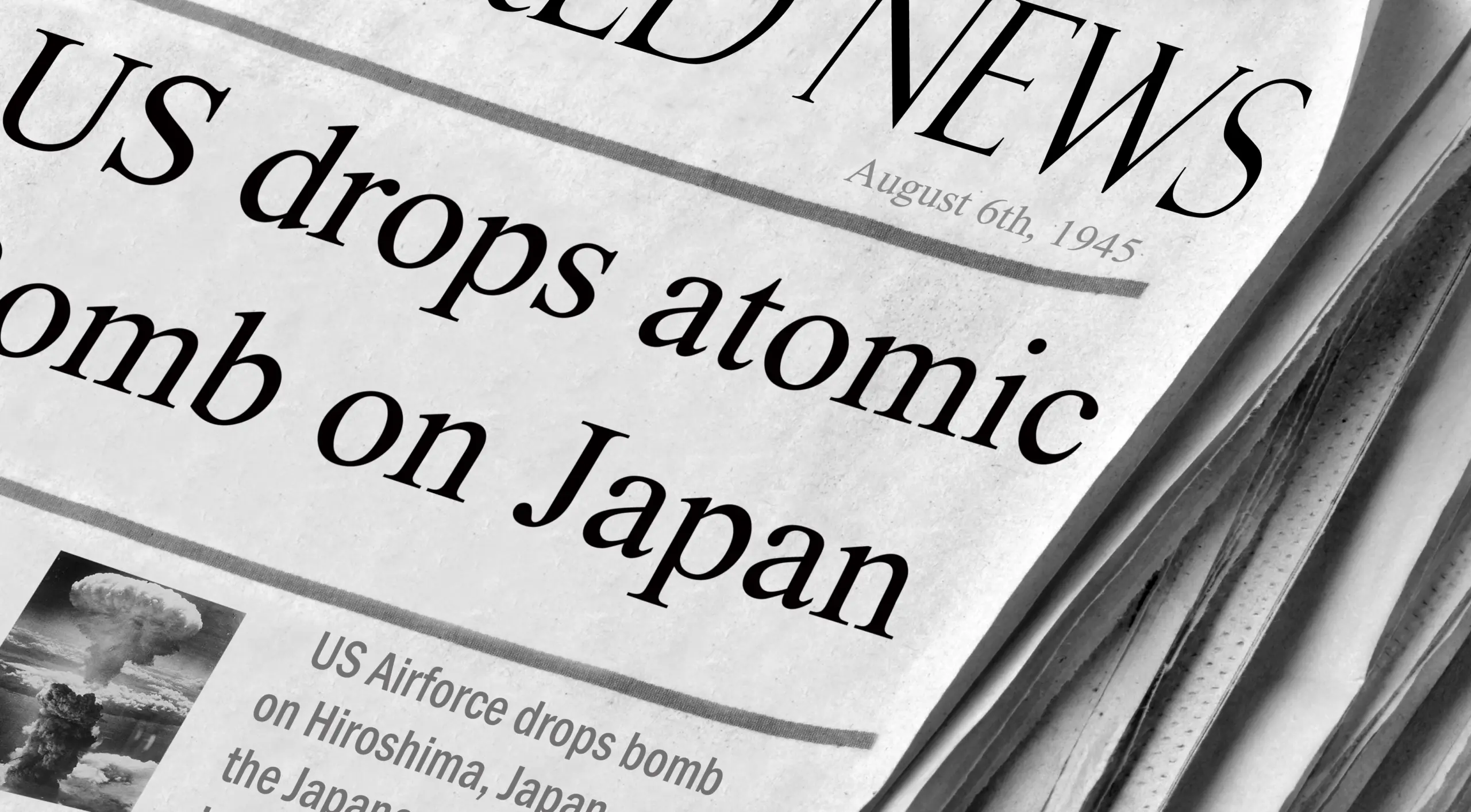 VistaCreate 14227375 stock photo us drops atomic bomb on japan scaled