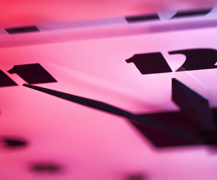 Clock close to midnight