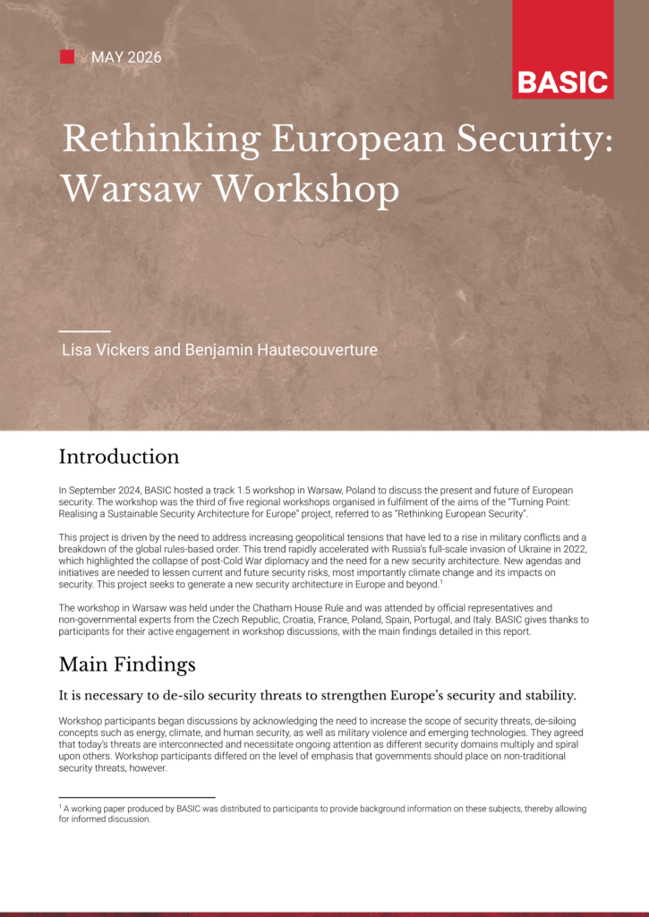Warsaw Report Cover